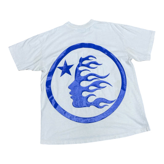 HELLSTAR GEL SPORT LOGO TEE WHITE BLUE