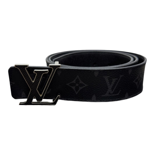 LV INITIALES REVERSIBLE BELT MONOGRAM ECLIPSE TAIGA