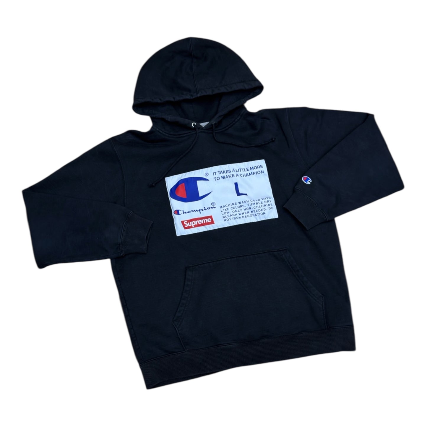 SUPREME CHAMPION LABEL HOODIE