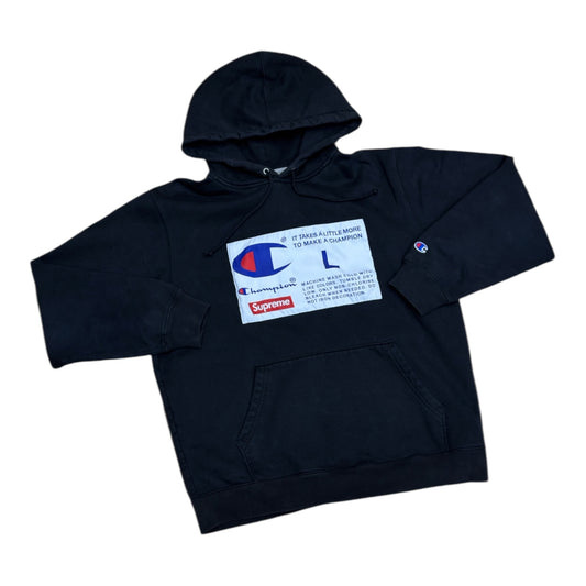 SUPREME CHAMPION LABEL HOODIE