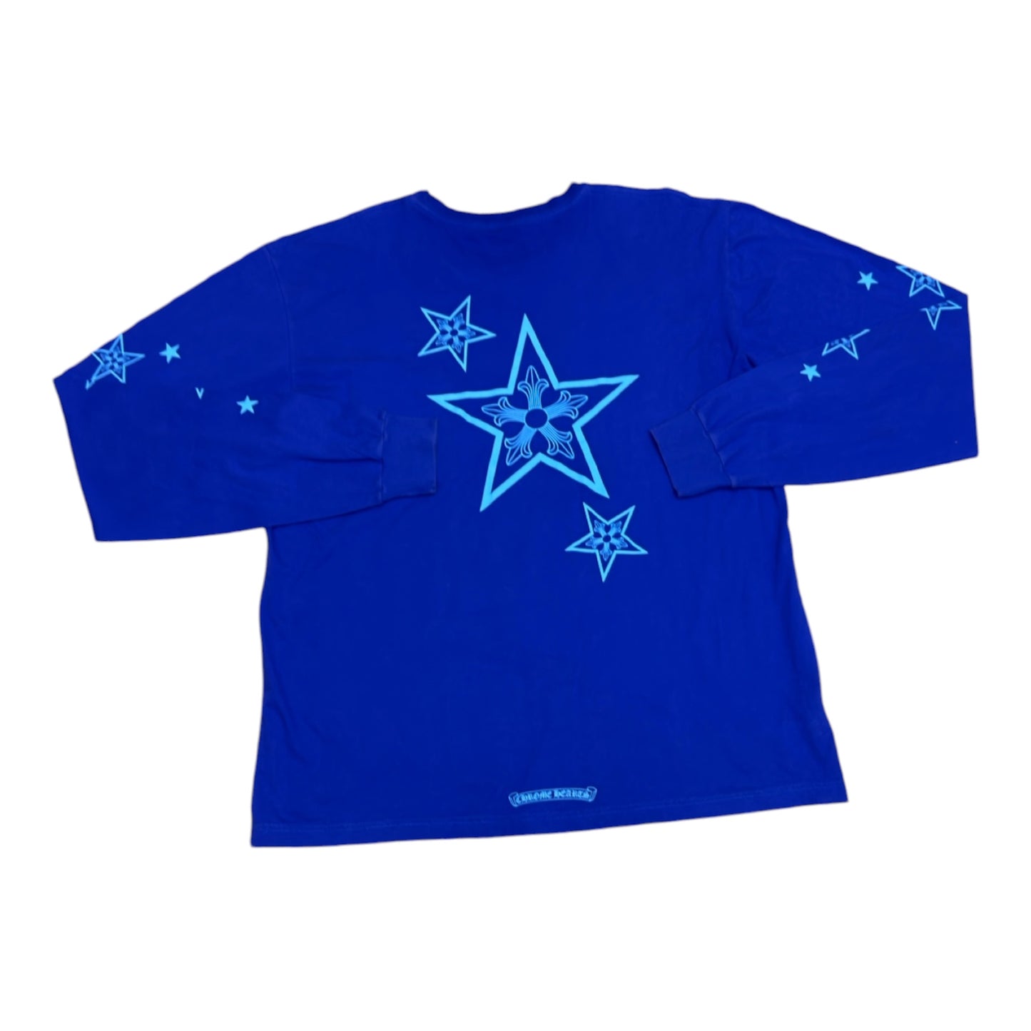 CHROME HEARTS STAR LONG SLEEVE TEE BLUE