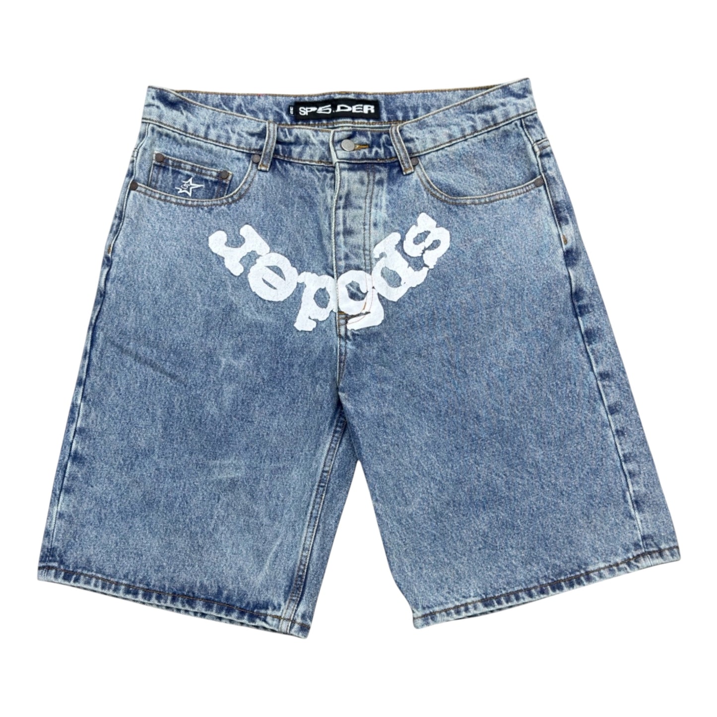 SP5DER OG LOGO DENIM SHORT