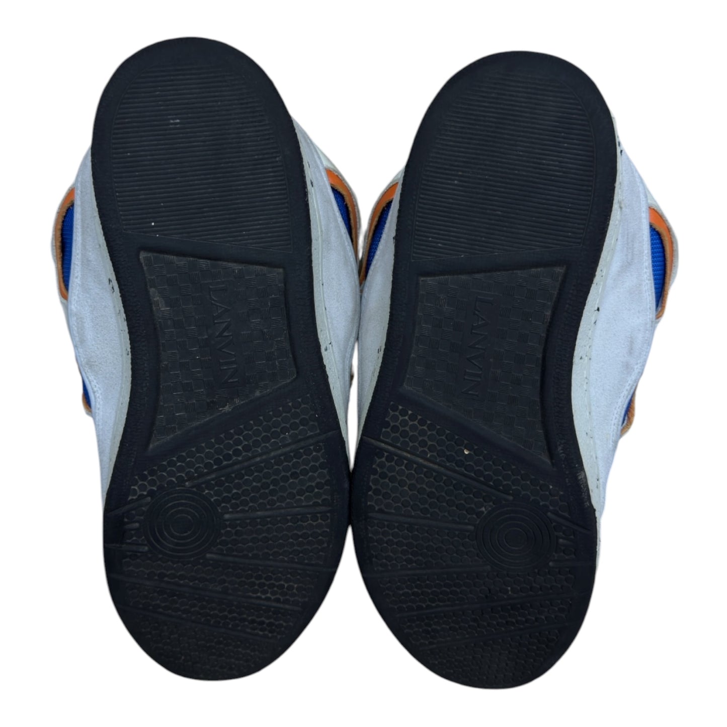 LANVIN CURB SNEAKER BLUE ORANGE