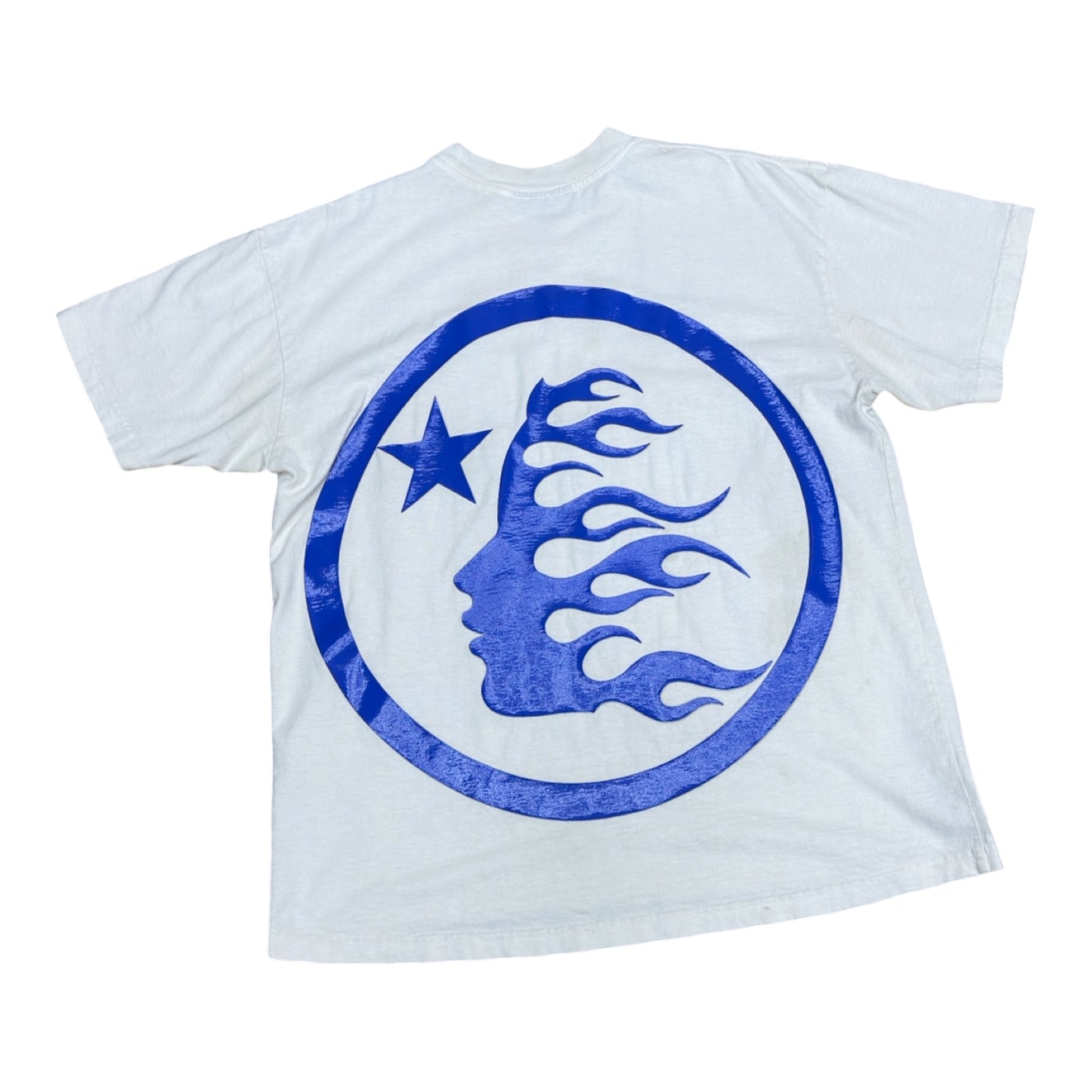 HELLSTAR GEL SPORT LOGO TEE WHITE BLUE