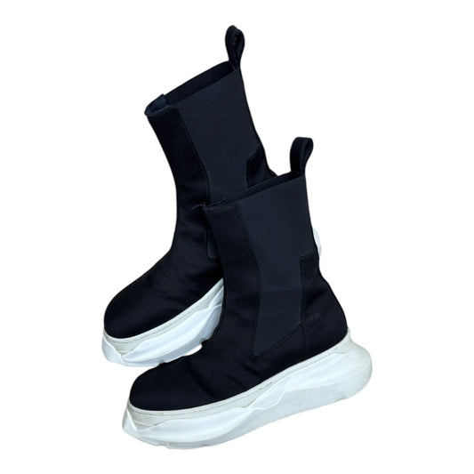 RICK OWENS DRKSHDW BLACK BEATLE ABSTRACT BOOTS