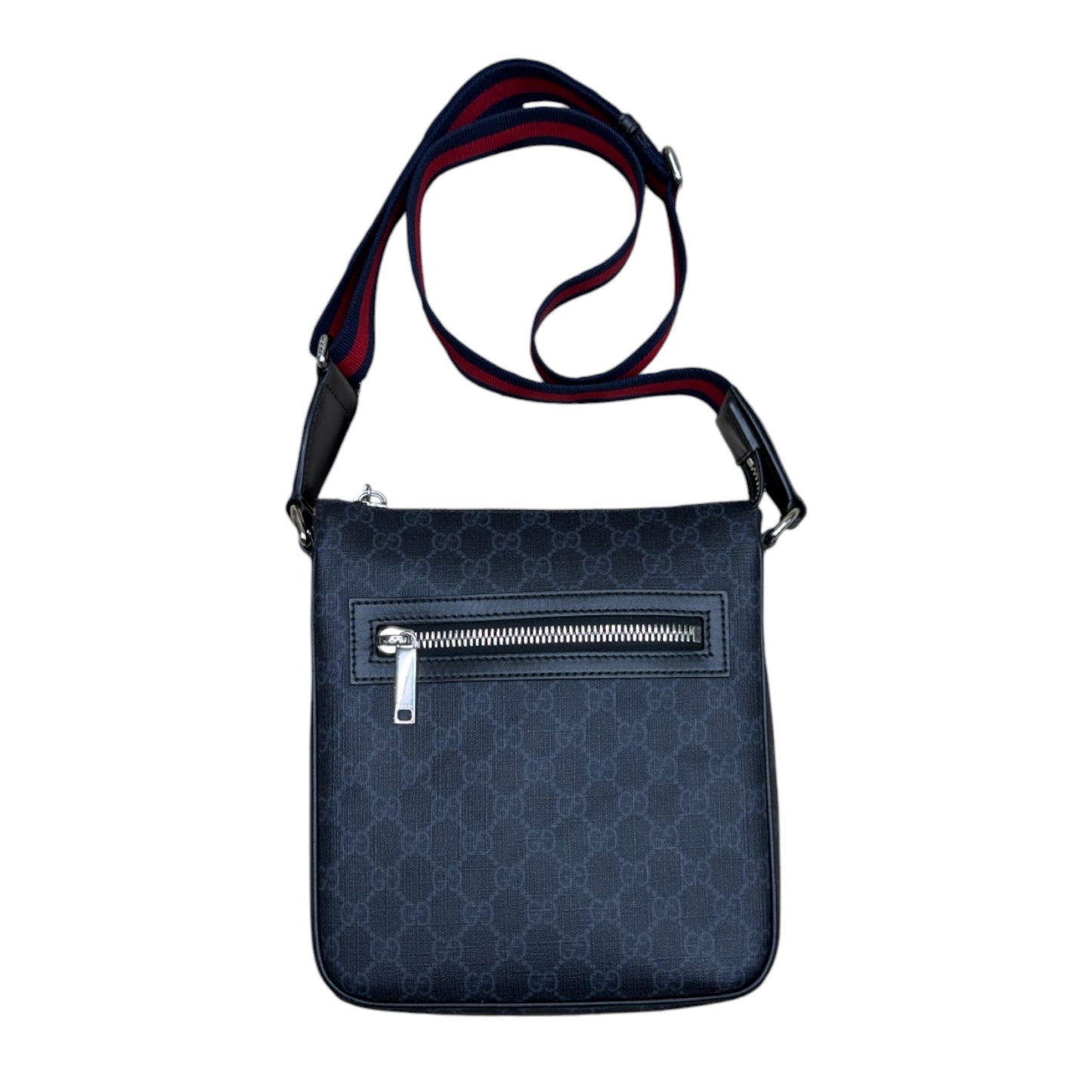 GUCCI GG BLACK SMALL MESSENGER BAG