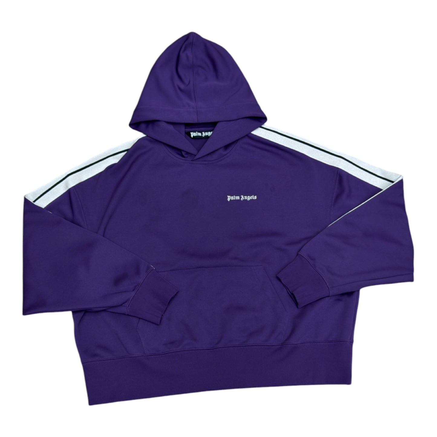 PALM ANGELS LOGO HOODIE PURPLE