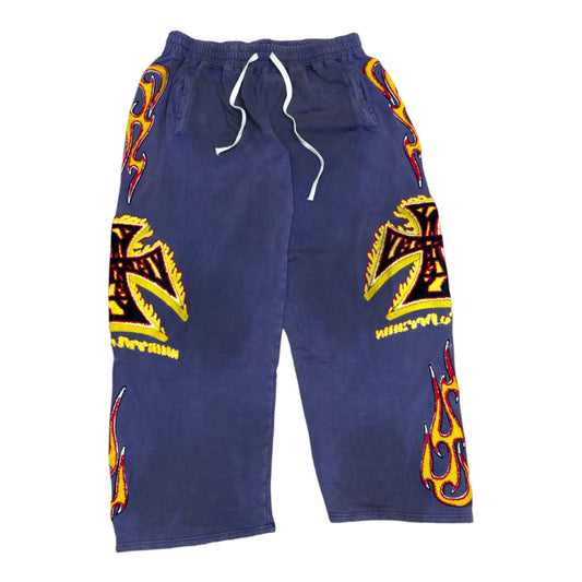 VALE LA FLARE PURPLE SWEATPANT