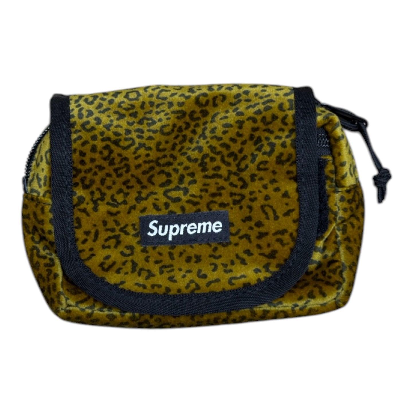 SUPREME VELVET MINI POUCH LEOPARD