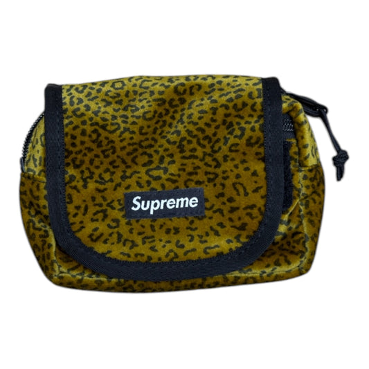 SUPREME VELVET MINI POUCH LEOPARD