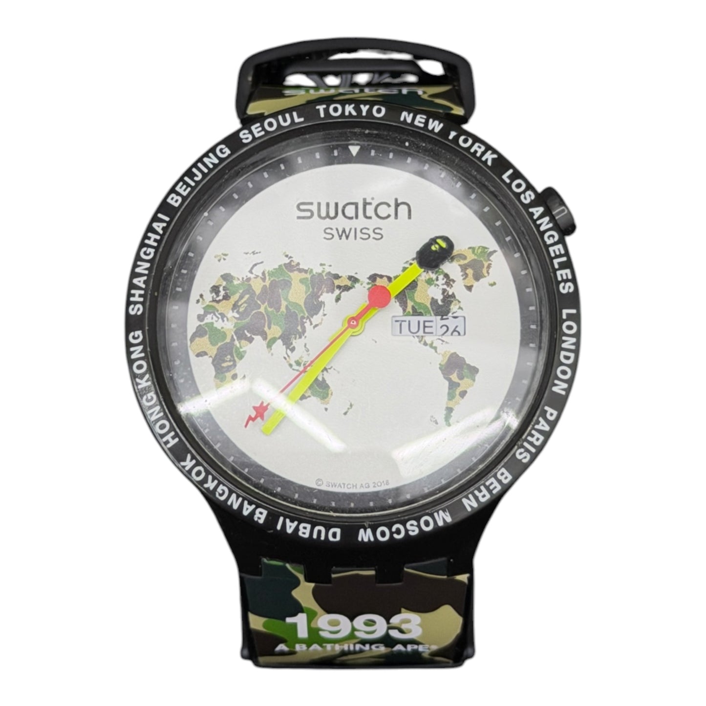 SWATCH X BAPE BIG BOLD THE WORLD EDITION