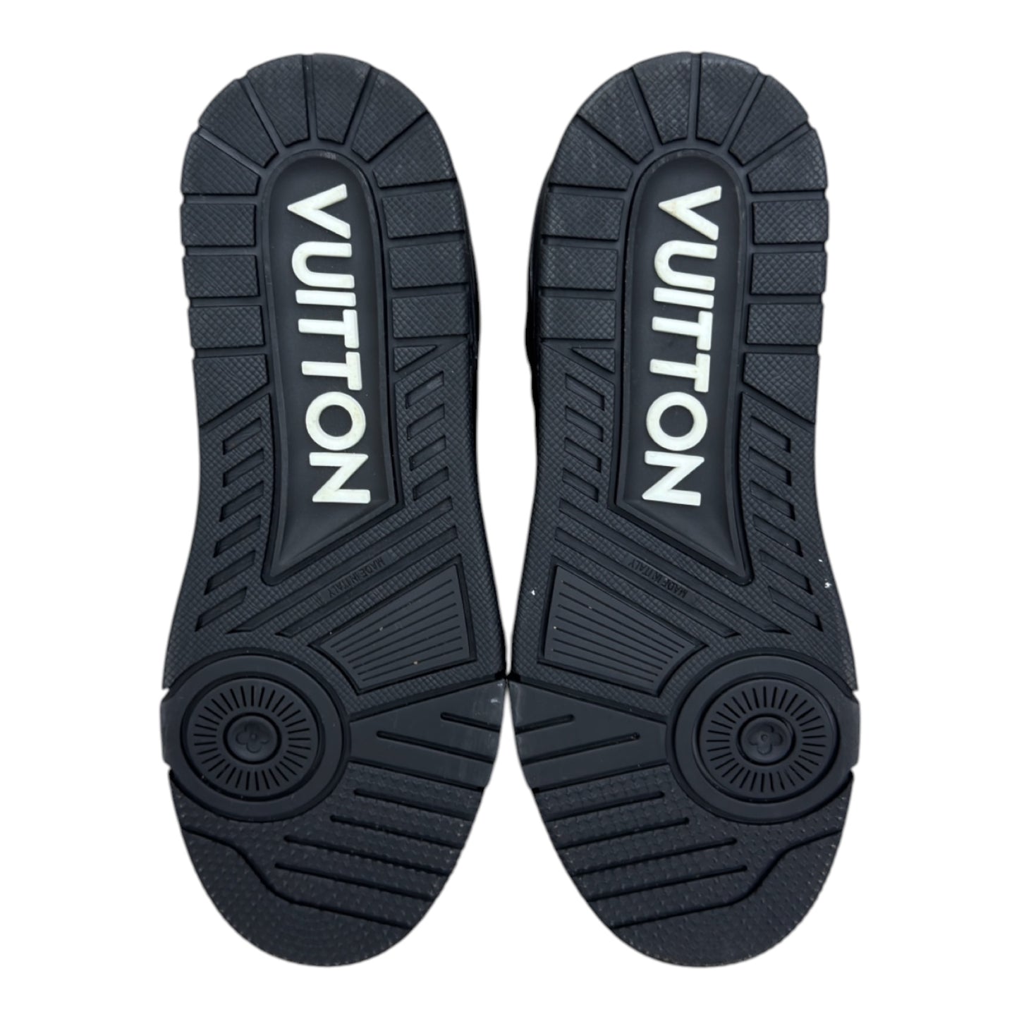LV TRAINER BLACK EMBOSSED MONOGRAM
