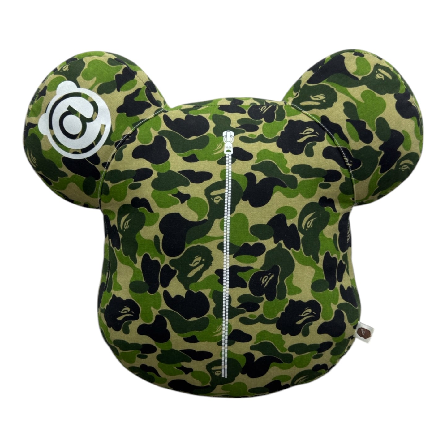 BAPE MEDICOM ABC BEAR CUSHION GREEN