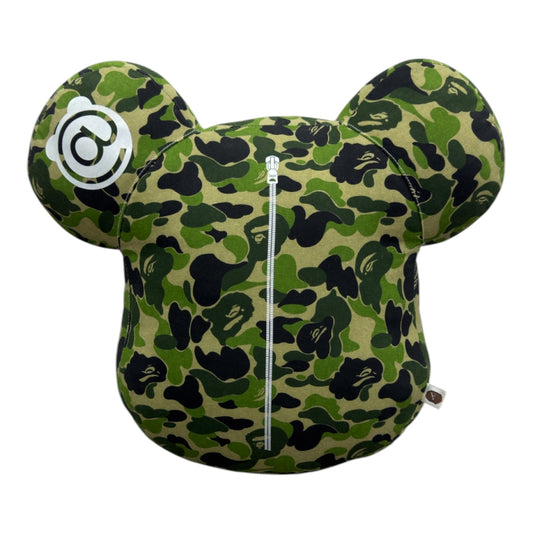 BAPE MEDICOM ABC BEAR CUSHION GREEN