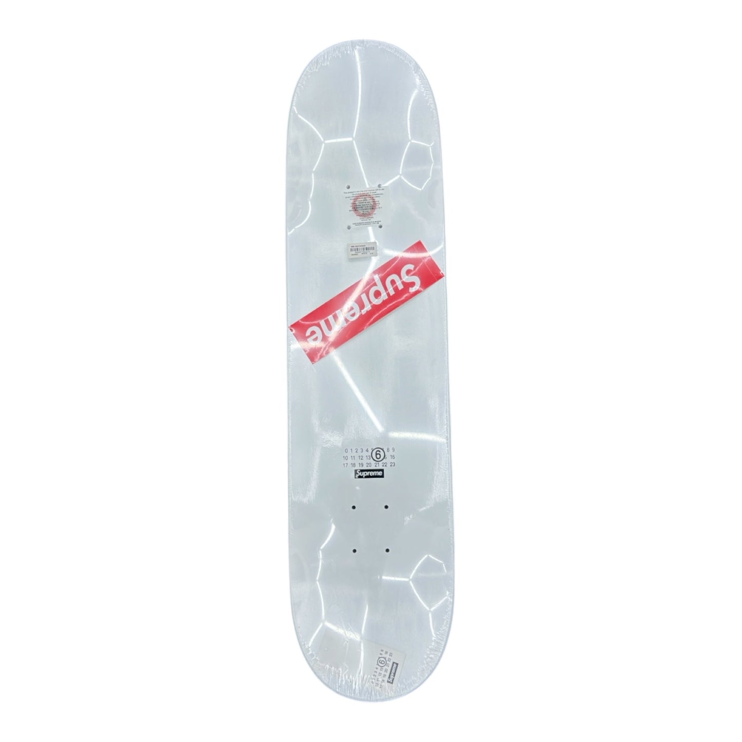 SUPREME MM6 MAISON MARGIELA SKATEBOARD DECK WHITE