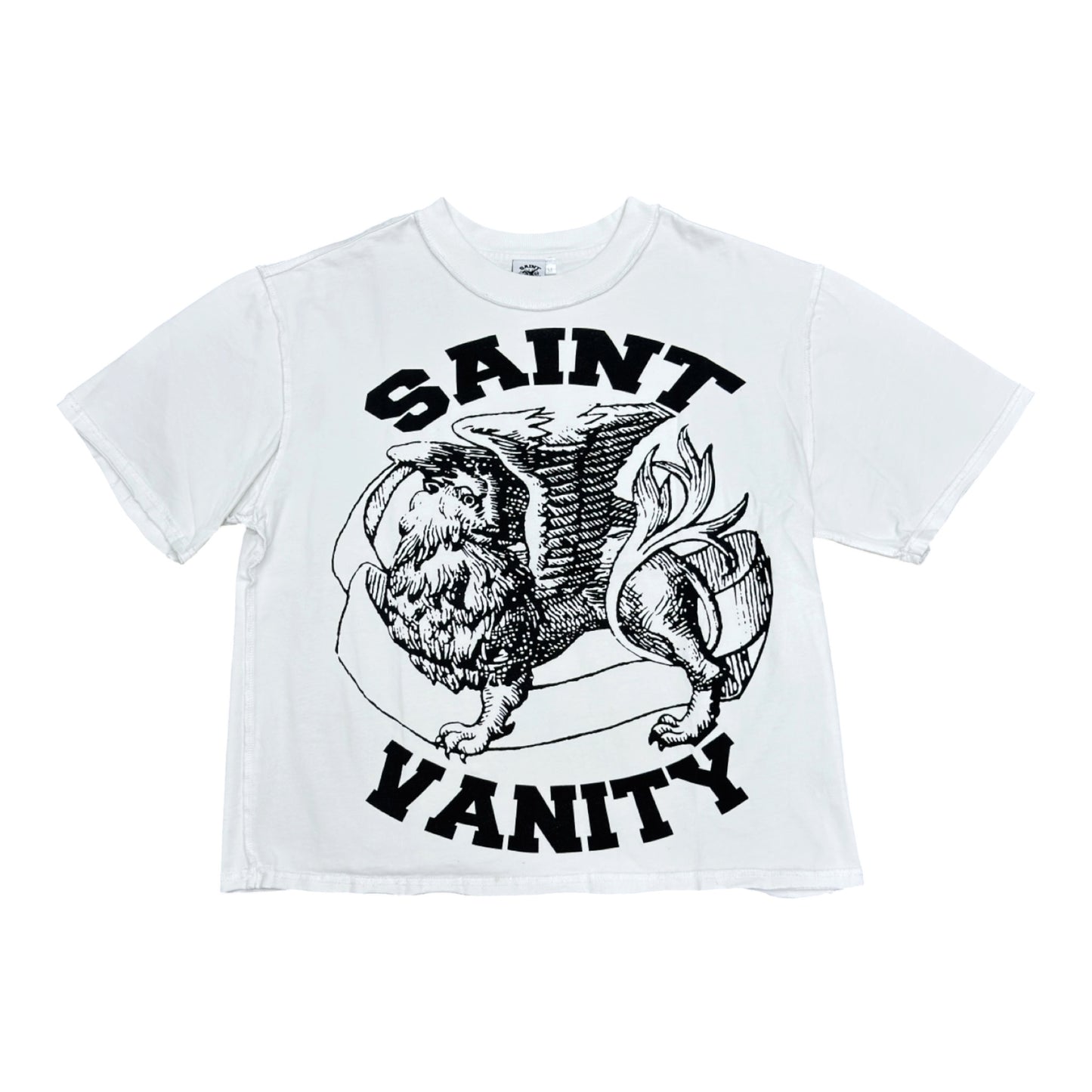 SAINT VANITY GRIFFIN LOGO TEE BLACK