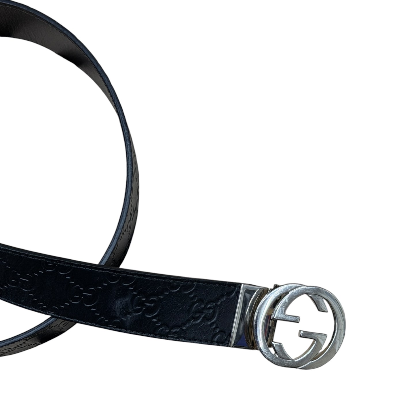 GUCCI INTERLOCK G BELT BUCKLE