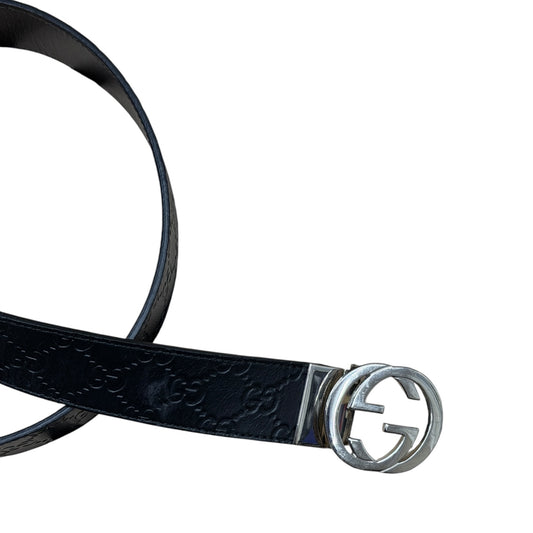 GUCCI INTERLOCK G BELT BUCKLE