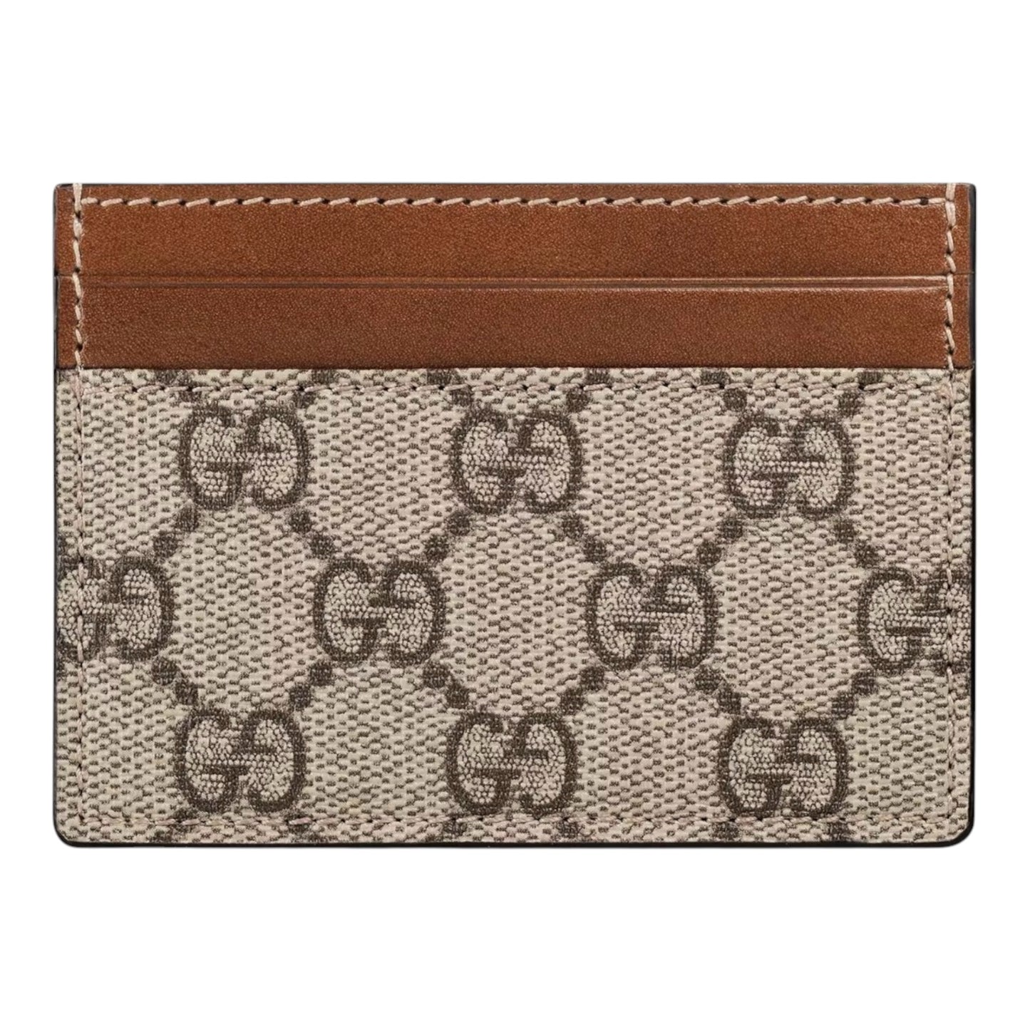 GUCCI CARD CASE SUPREME BEIGE