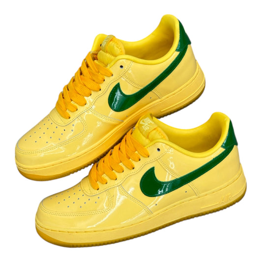 AIRFORCE PATENT LEATHER TOPAZ GOLD PINE GREEN