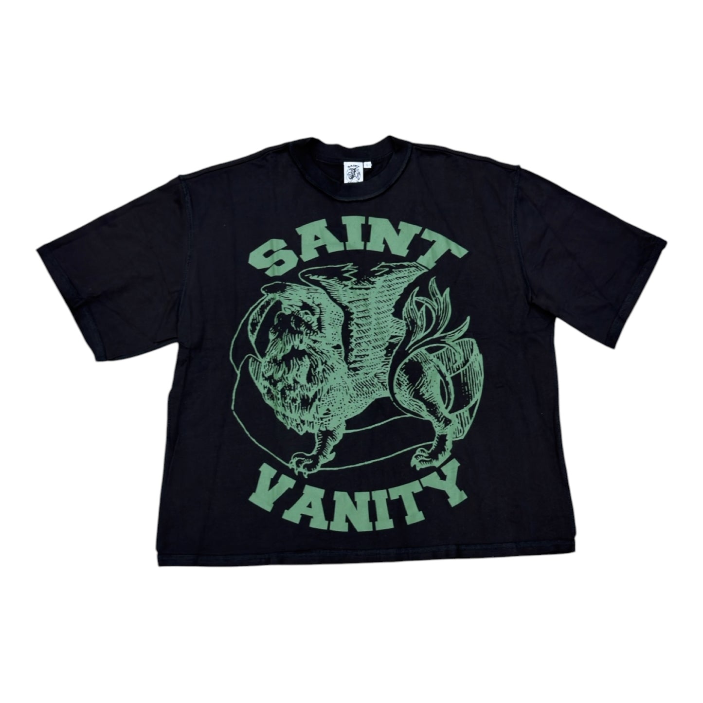SAINT VANITY GRIFFIN TEE BLACK GREEN