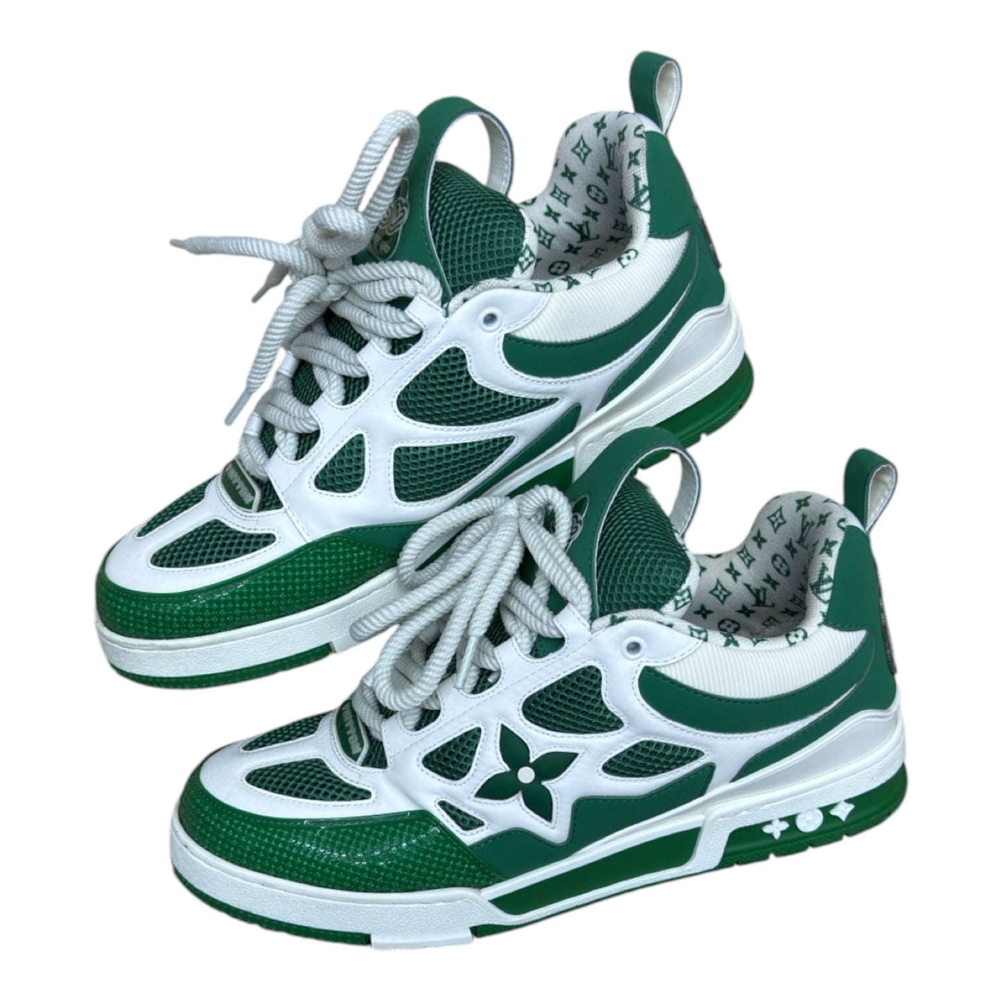 LV SKATE SNEAKER GREEN WHITE