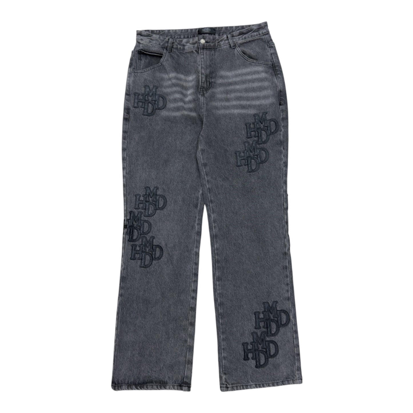 HMDD DOUBLE BLACK PATCH JEANS