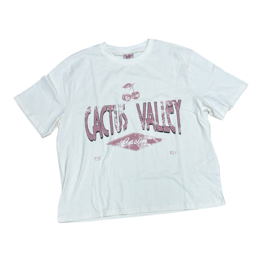 AZVA CHERRY TEE WHITE