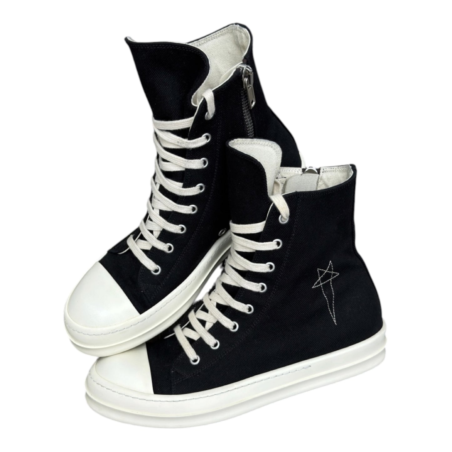RICK OWENS DRKSHDW CANVAS HIGH MILK PENTA