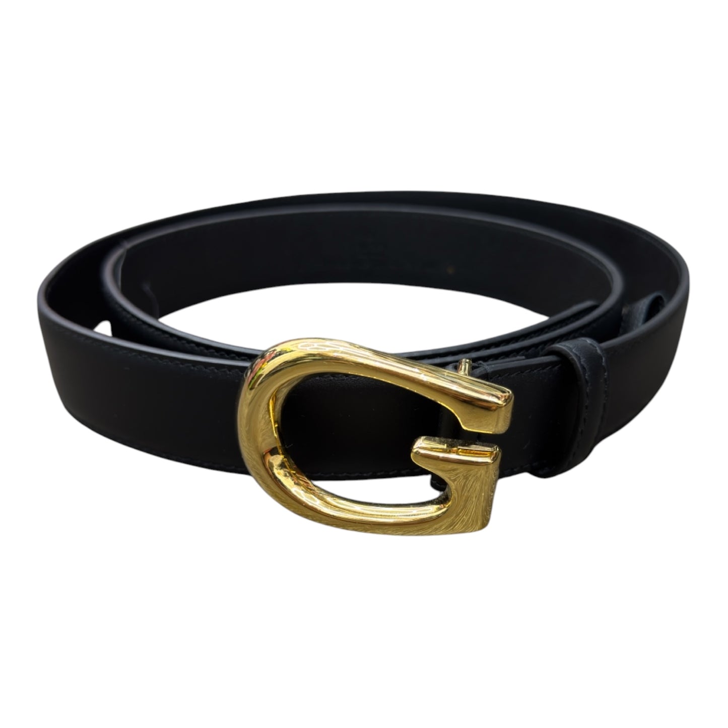 GUCCI SELLERIA CALFSKIN GOLD G BUCKLE