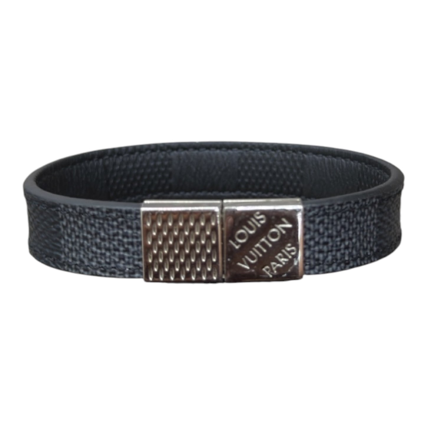 LV DAMIER GRAPHITE PULL IT REVERSIBLE BRACELET