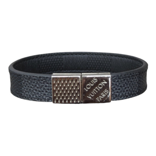 LV DAMIER GRAPHITE PULL IT REVERSIBLE BRACELET
