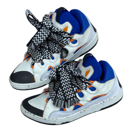 LANVIN CURB SNEAKER BLUE ORANGE