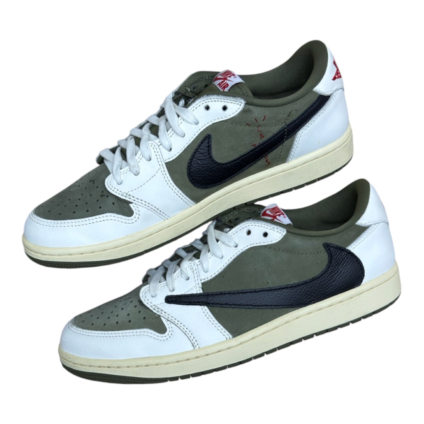 JORDAN 1 LOW TRAVIS MEDIUM OLIVE