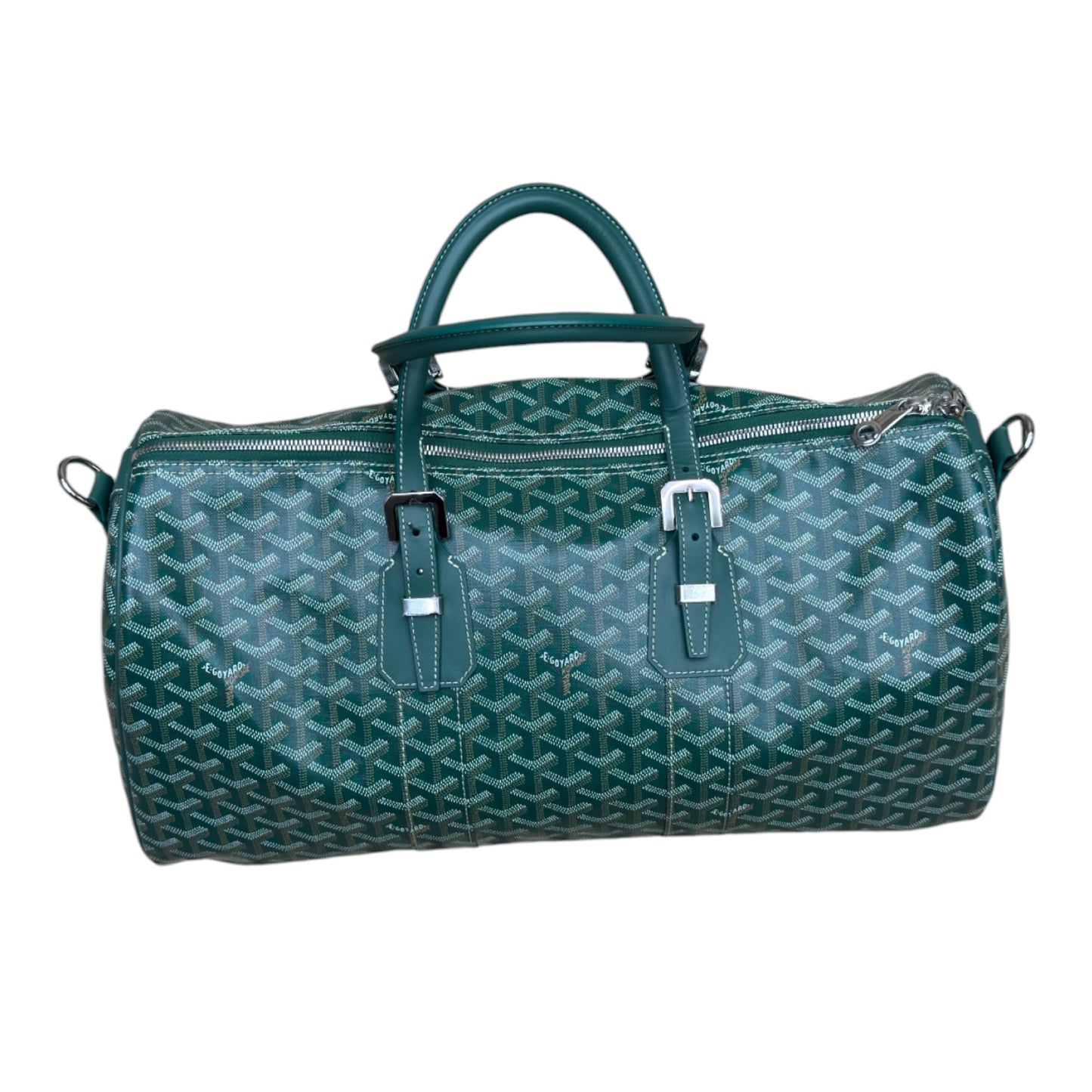 GOYARD BOSTON 40 GREEN DUFFEL BAG