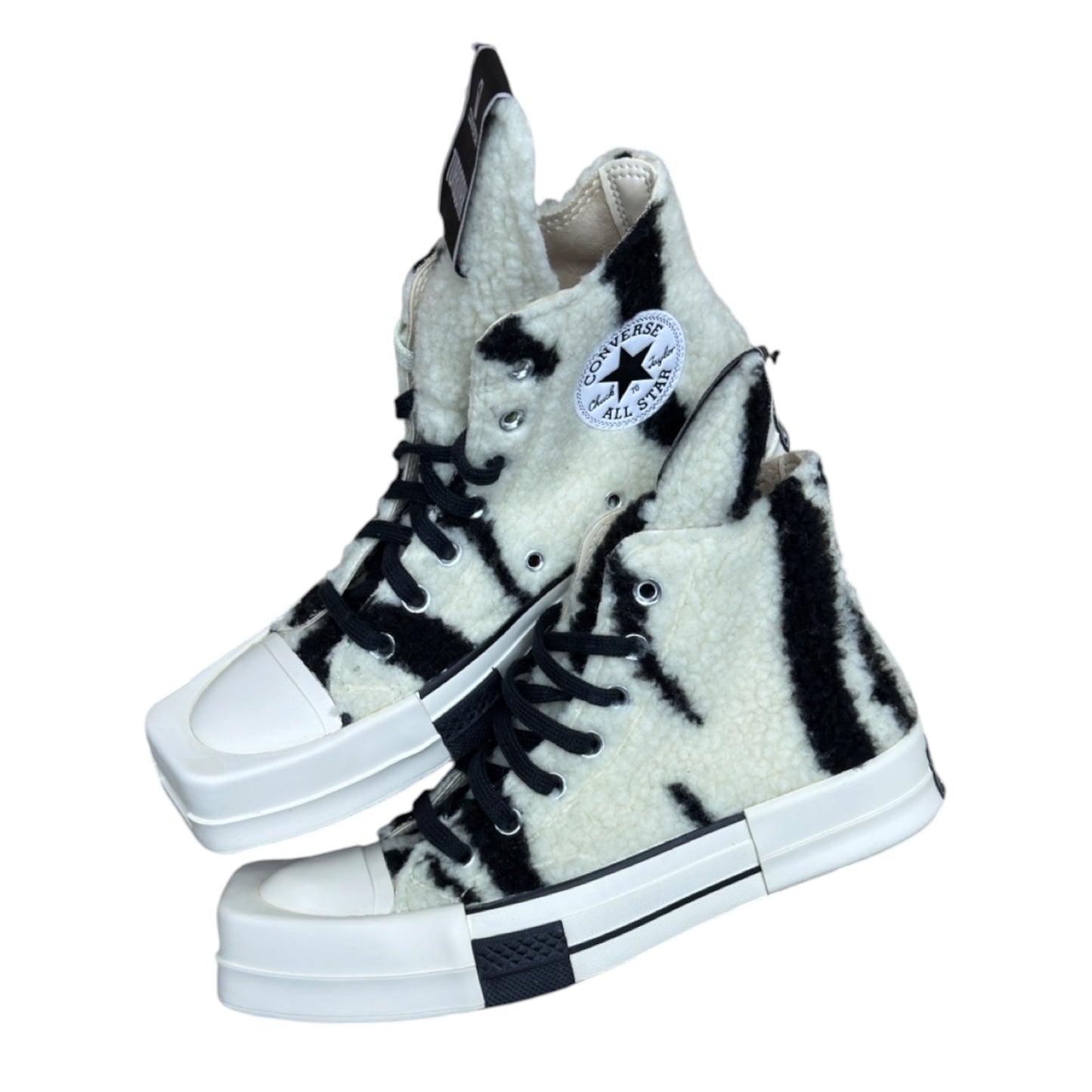 RICK OWENS CONVERSE DRKSHDW TURBODRK ZEBRA PRINT