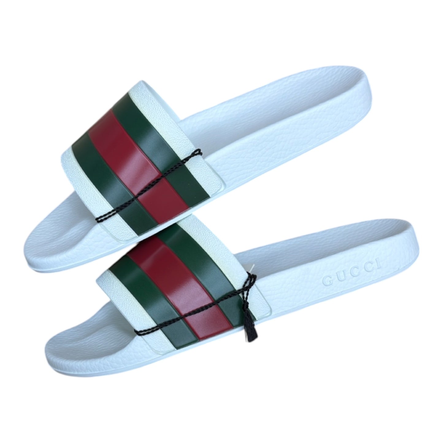GUCCI PURSUIT POOL SLIDES WHITE