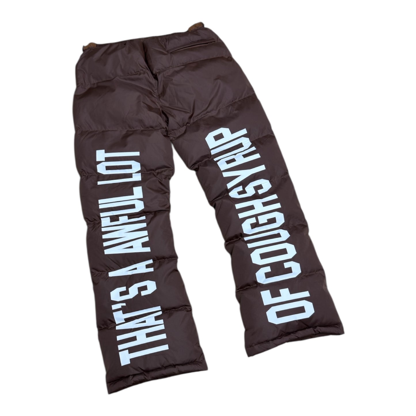 THATS AWFUL LOT OF COUGH SYRUP