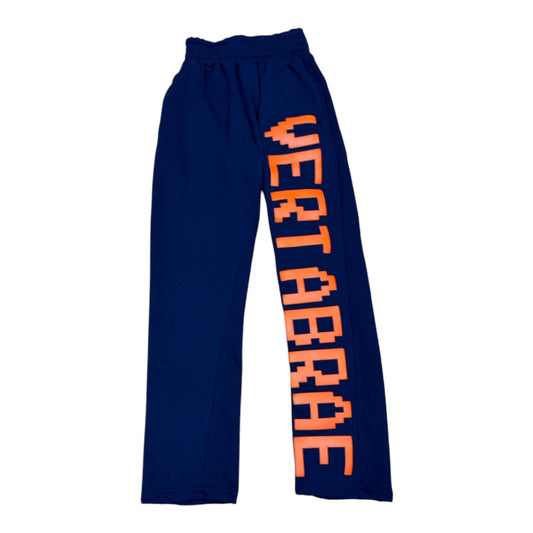VERTABRAE SWEATPANTS NAVY ORANGE