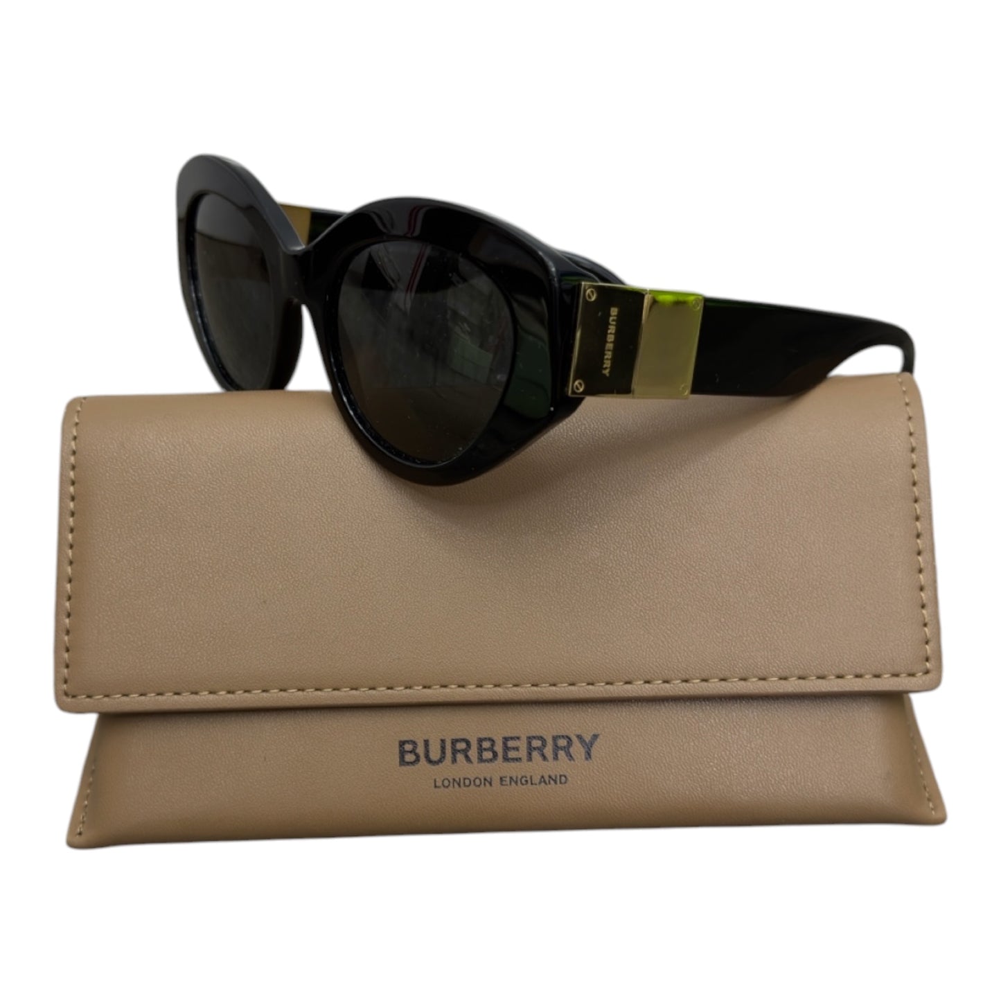 BURBERRY SOPHIA OVAL SUNGLASSES
