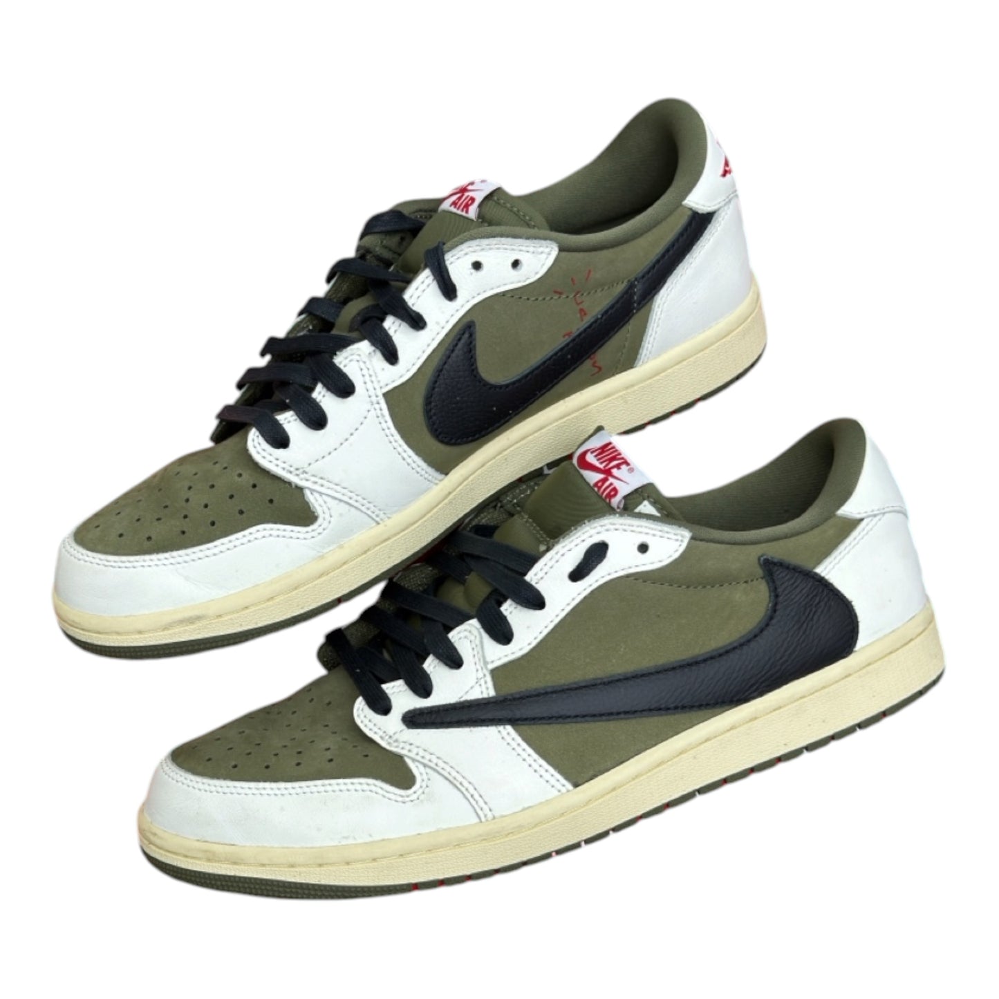JORDAN 1 LOW TRAVIS MEDIUM OLIVE