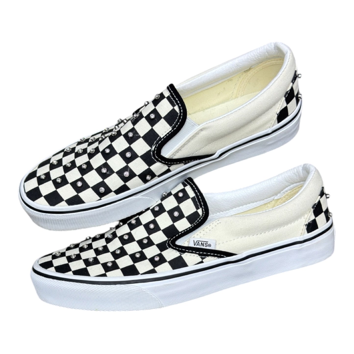 VANS SLIP ON CHECKERBOARD RHINESTONE
