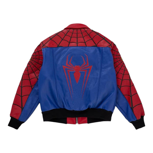SUPREME VANSON LEATHER SPIDER MAN JACKET
