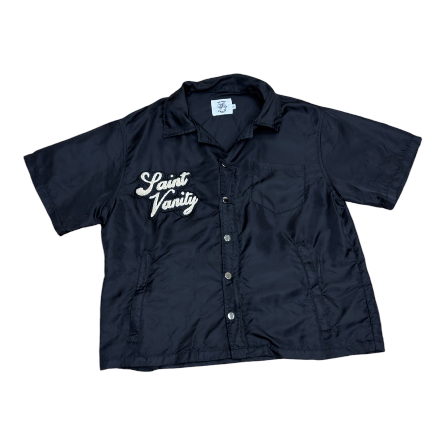 SAINT VANITY NYLON BUTTOM UP TEE