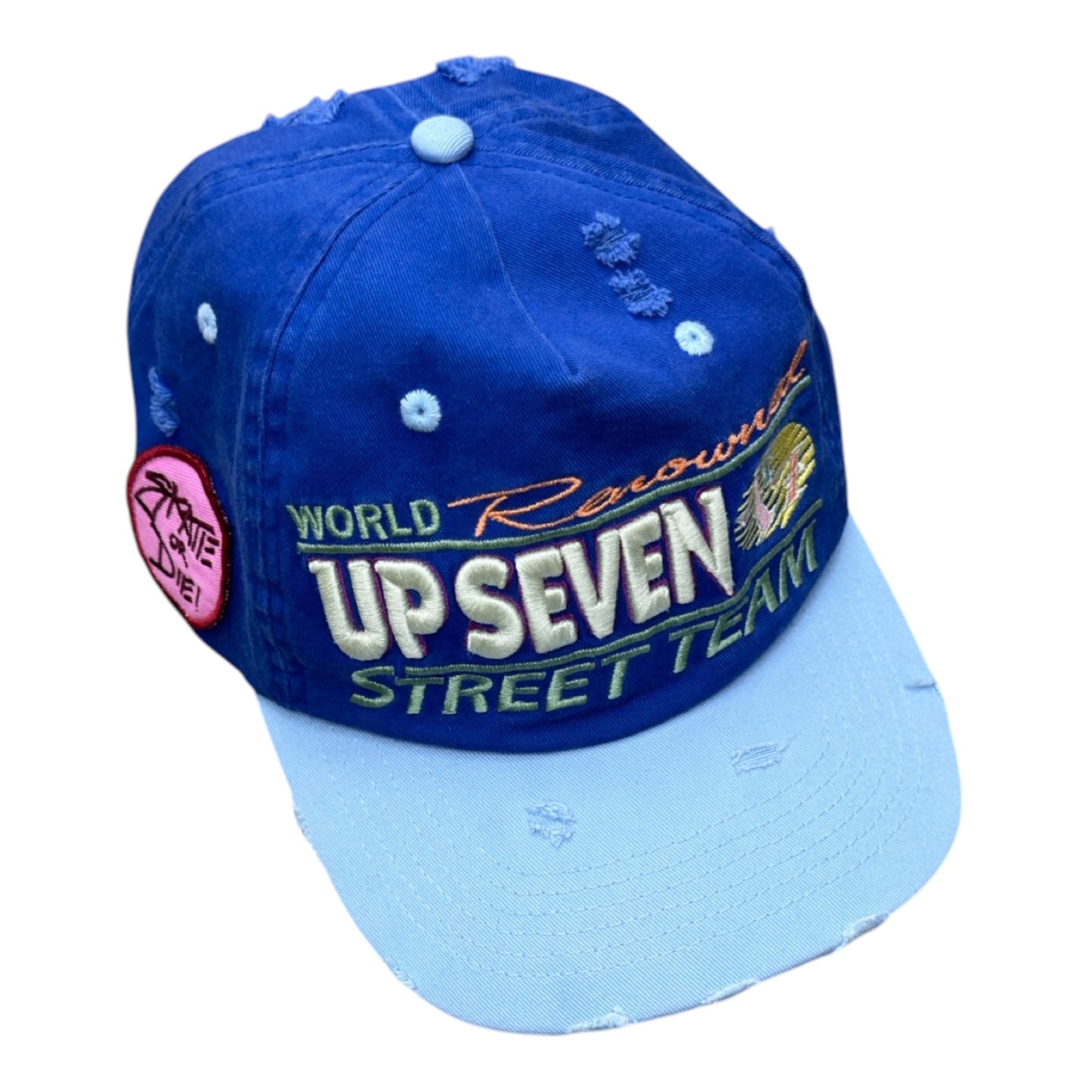 UPSEVEN BLUE STRIP INTL STREET TEAM HAT BLUE