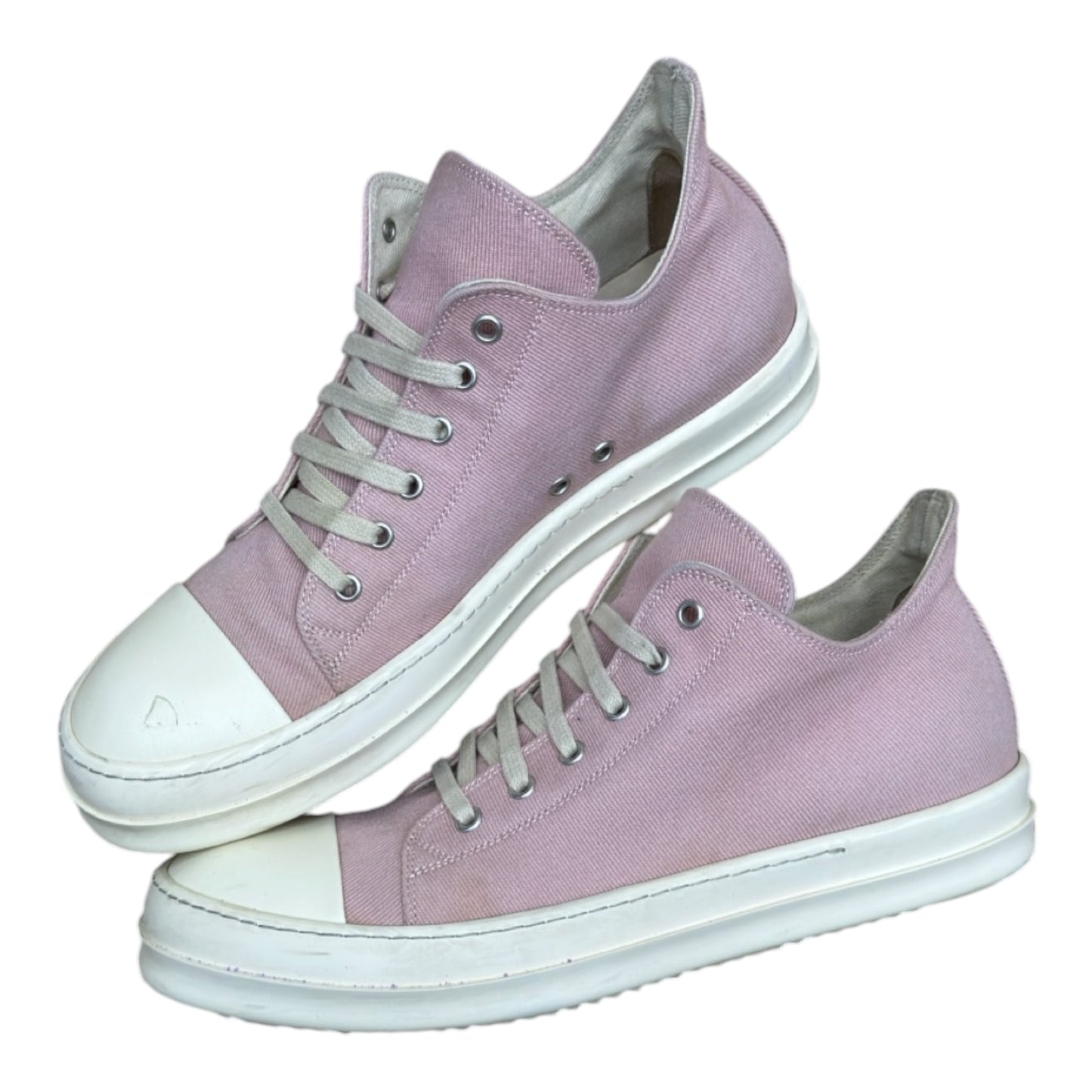 RICK OWENS CANVAS LOW FADED PINK