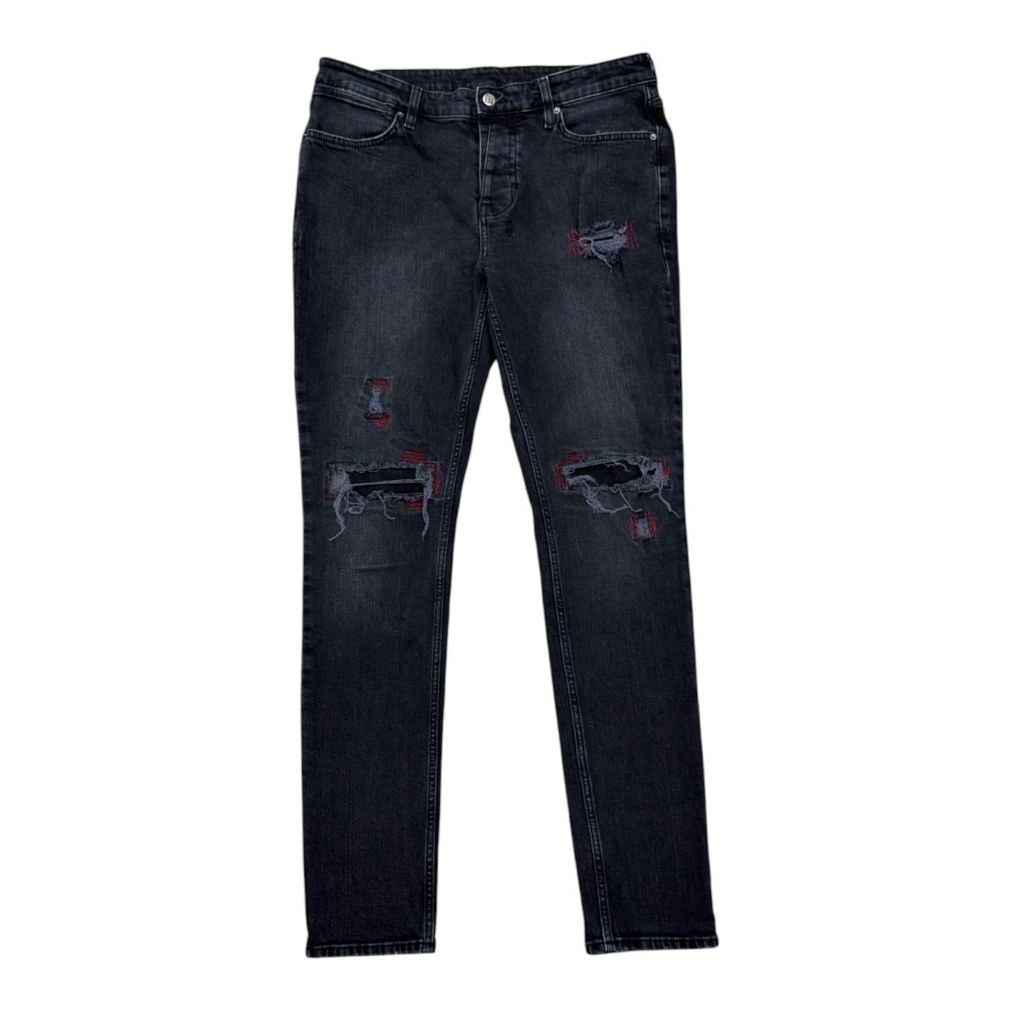 KSUBI VAN WRINKLE RED BOTTLE TRASHED DENIM