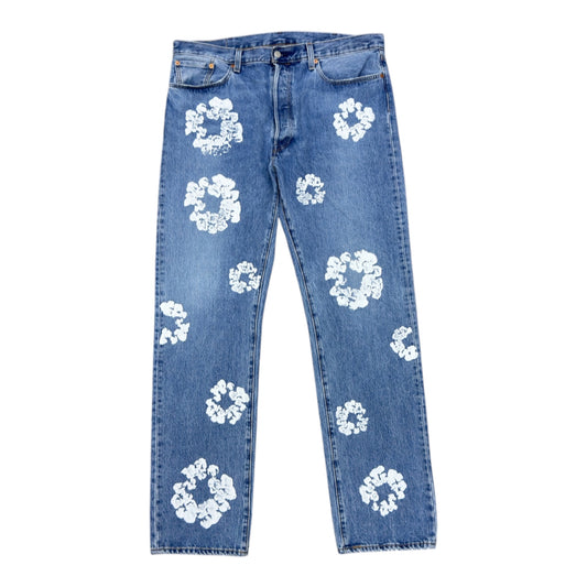 DENIM TEARS LEVIS COTTON WREATH LIGHT WASH