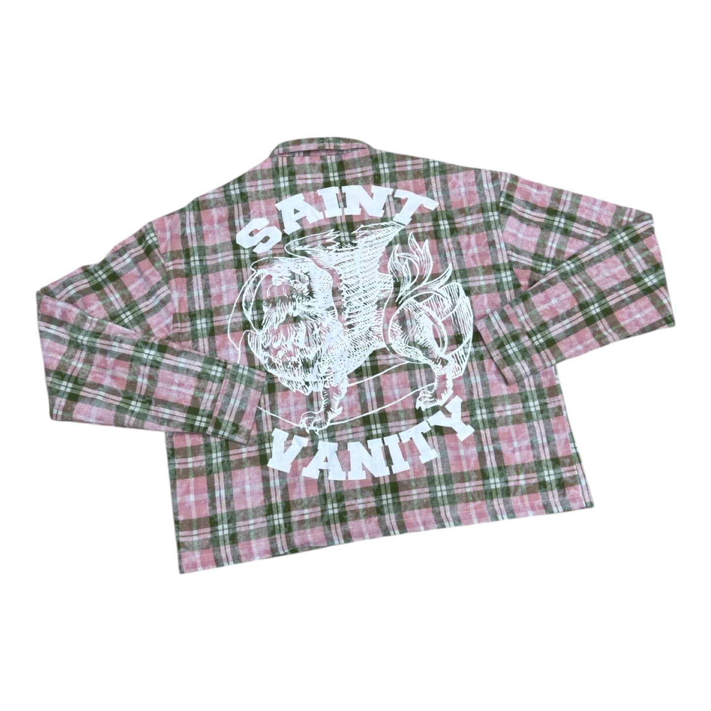 SAINT VANITY FLANNEL PINK & GREEN