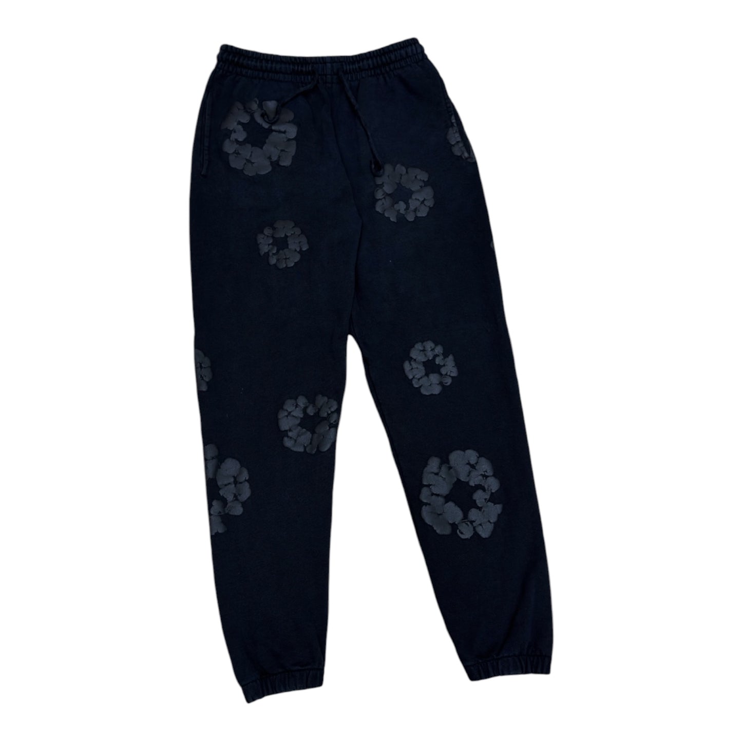 DENIM TEARS BLACK MONOCHROME SWEATPANTS